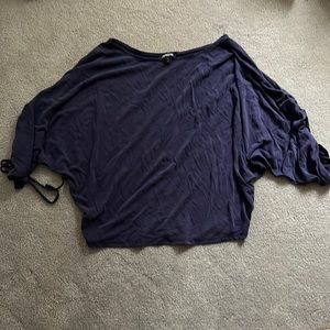 Blue express loose top, size small